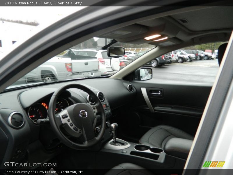Silver Ice / Gray 2010 Nissan Rogue SL AWD