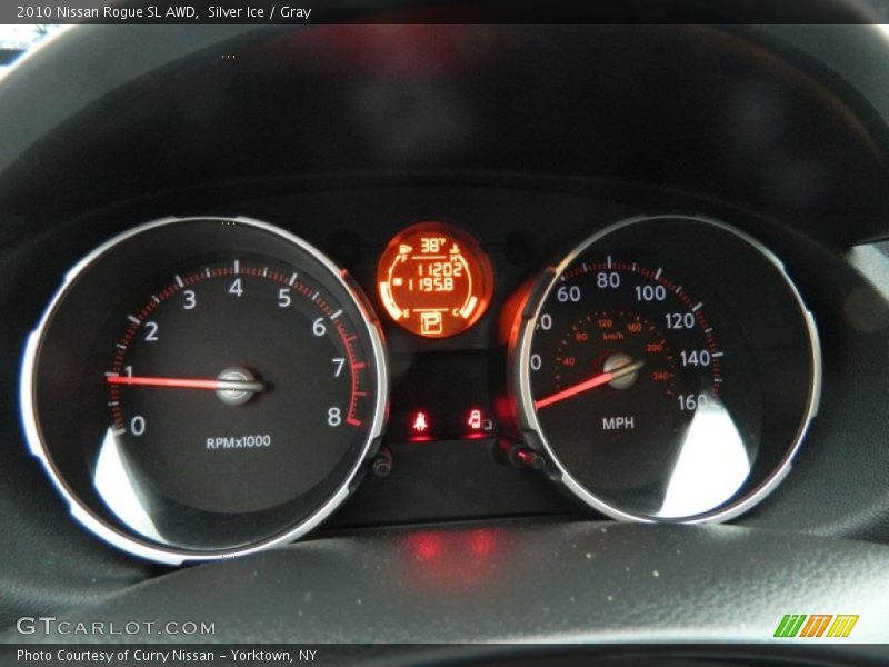 Silver Ice / Gray 2010 Nissan Rogue SL AWD