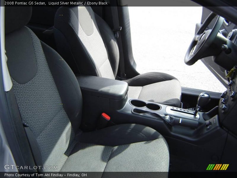 Liquid Silver Metallic / Ebony Black 2008 Pontiac G6 Sedan