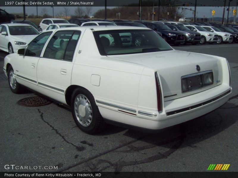 White / Shale/Neutral 1997 Cadillac DeVille Sedan