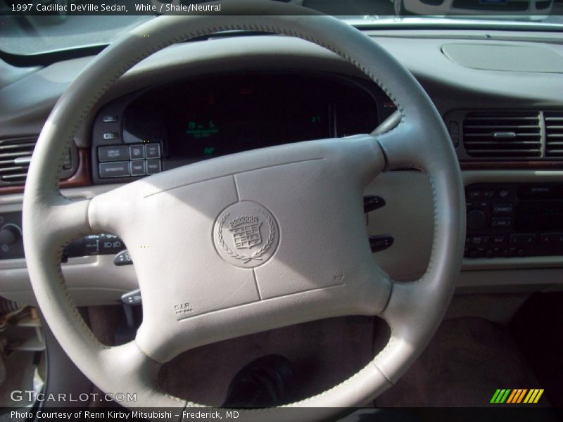 White / Shale/Neutral 1997 Cadillac DeVille Sedan