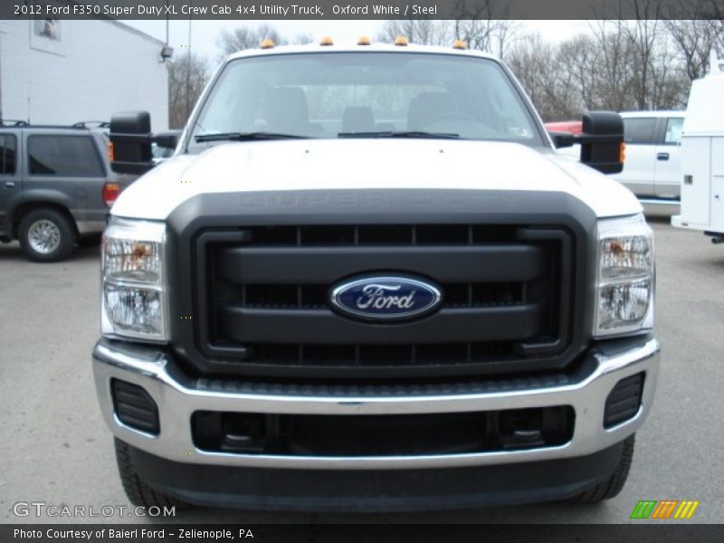 Oxford White / Steel 2012 Ford F350 Super Duty XL Crew Cab 4x4 Utility Truck