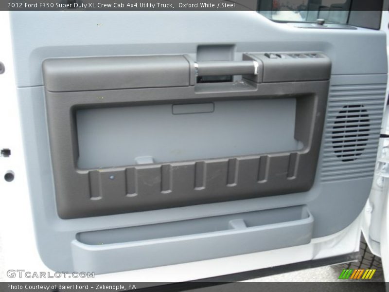 Oxford White / Steel 2012 Ford F350 Super Duty XL Crew Cab 4x4 Utility Truck