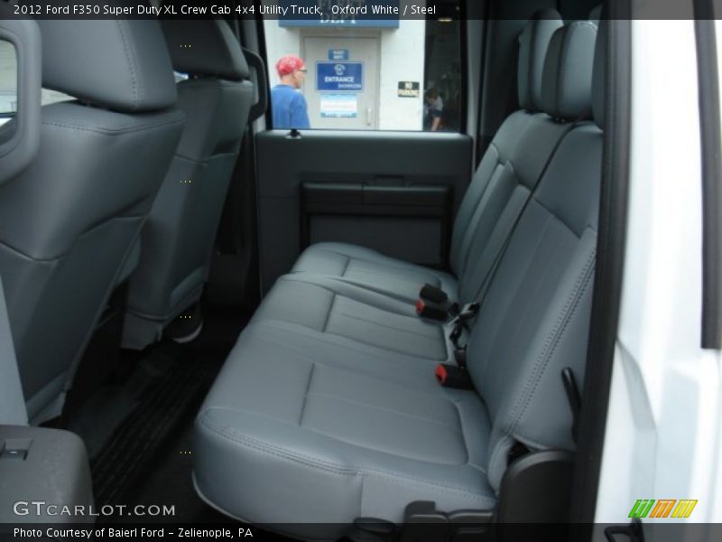  2012 F350 Super Duty XL Crew Cab 4x4 Utility Truck Steel Interior