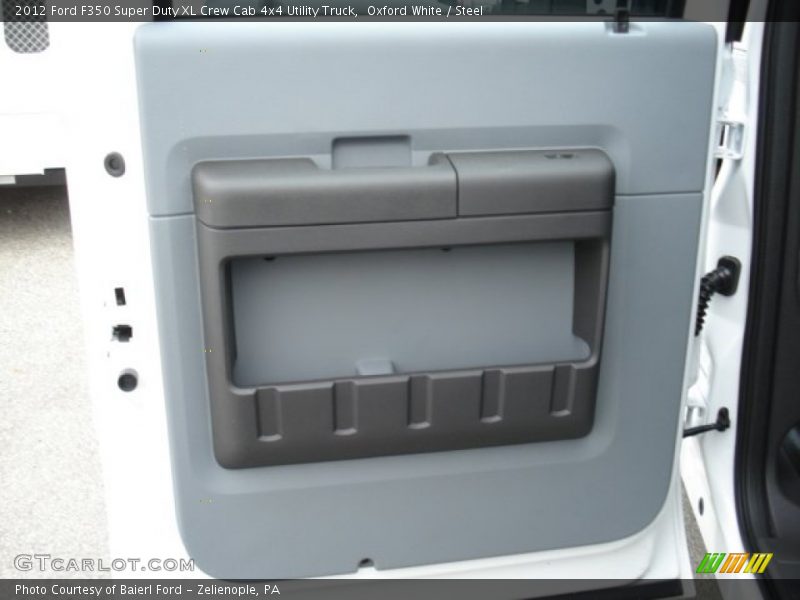 Oxford White / Steel 2012 Ford F350 Super Duty XL Crew Cab 4x4 Utility Truck