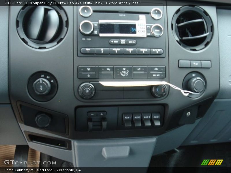 Controls of 2012 F350 Super Duty XL Crew Cab 4x4 Utility Truck