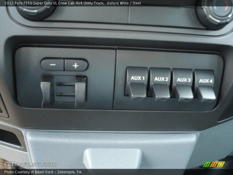 Controls of 2012 F350 Super Duty XL Crew Cab 4x4 Utility Truck