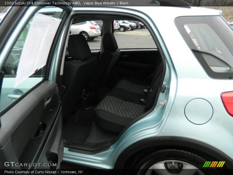 Vapor Blue Metallic / Black 2009 Suzuki SX4 Crossover Technology AWD