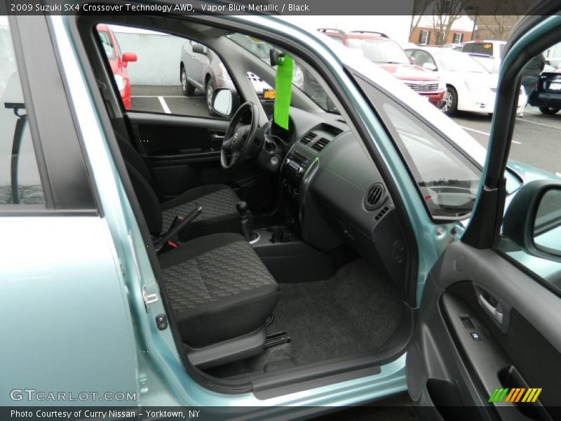 Vapor Blue Metallic / Black 2009 Suzuki SX4 Crossover Technology AWD