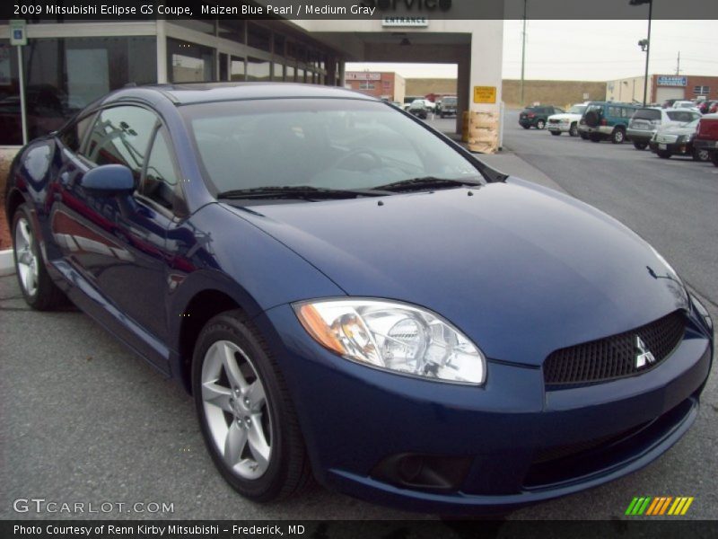 Maizen Blue Pearl / Medium Gray 2009 Mitsubishi Eclipse GS Coupe