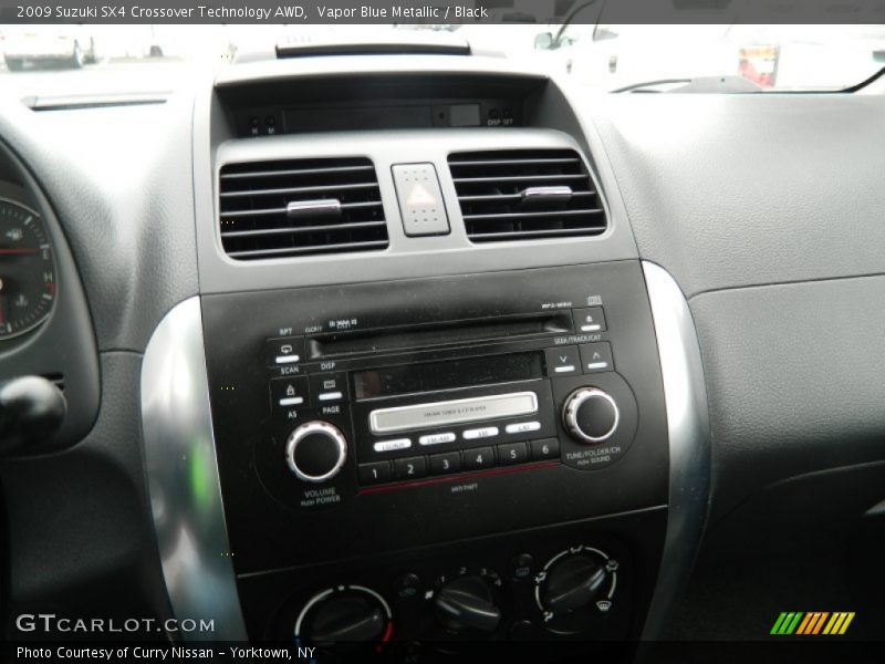 Vapor Blue Metallic / Black 2009 Suzuki SX4 Crossover Technology AWD