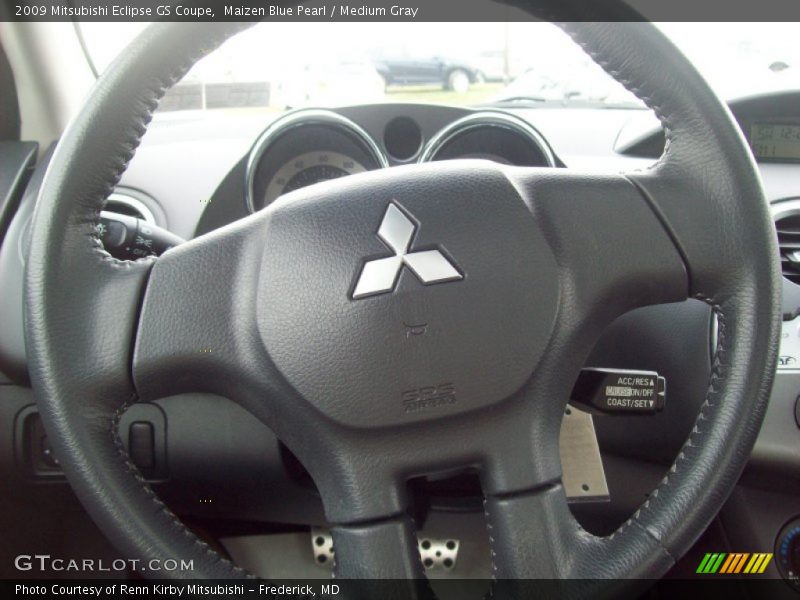Maizen Blue Pearl / Medium Gray 2009 Mitsubishi Eclipse GS Coupe