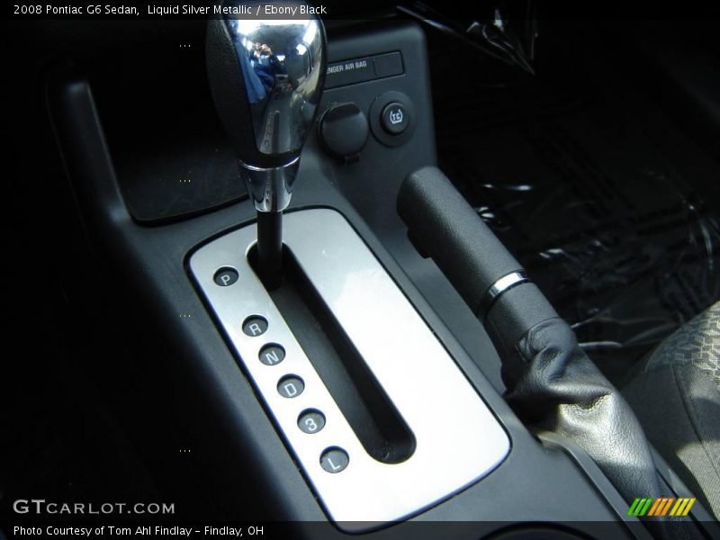 Liquid Silver Metallic / Ebony Black 2008 Pontiac G6 Sedan