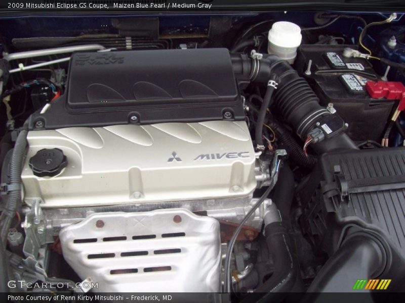 Maizen Blue Pearl / Medium Gray 2009 Mitsubishi Eclipse GS Coupe