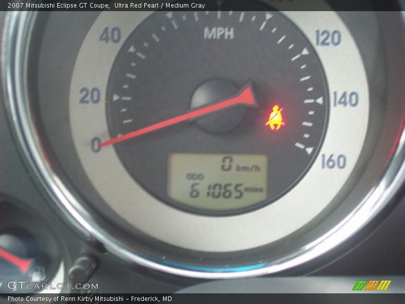 Ultra Red Pearl / Medium Gray 2007 Mitsubishi Eclipse GT Coupe