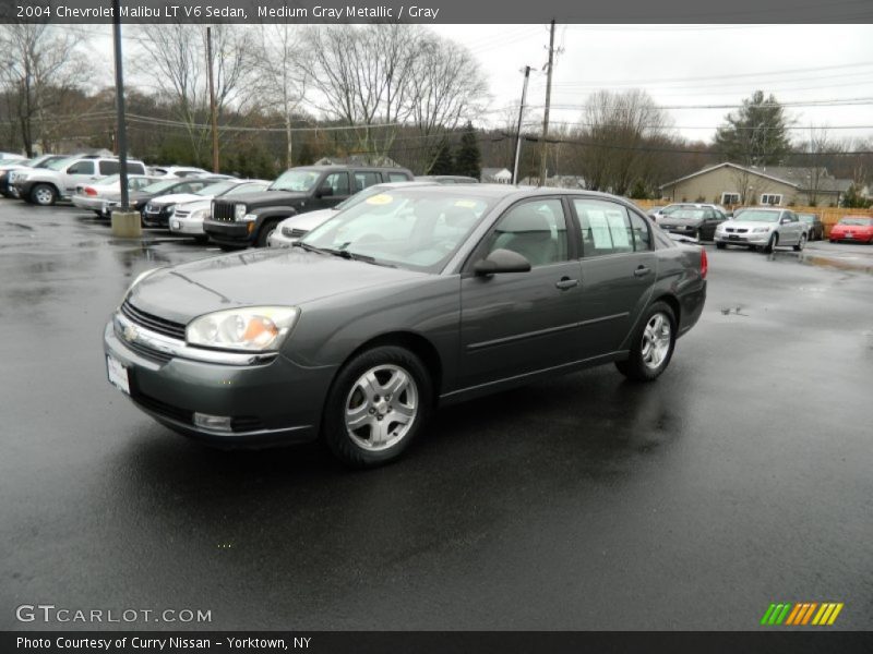 Medium Gray Metallic / Gray 2004 Chevrolet Malibu LT V6 Sedan