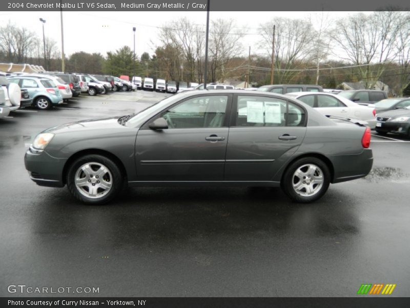 Medium Gray Metallic / Gray 2004 Chevrolet Malibu LT V6 Sedan