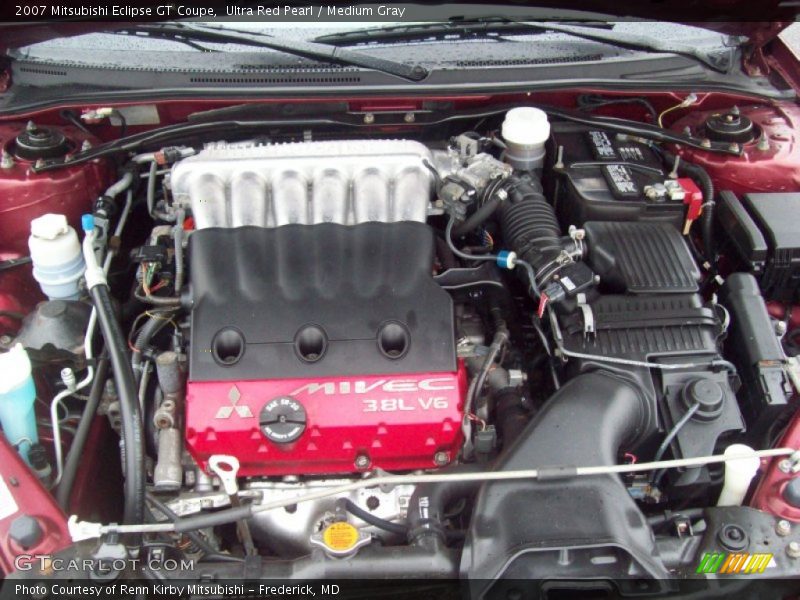 Ultra Red Pearl / Medium Gray 2007 Mitsubishi Eclipse GT Coupe