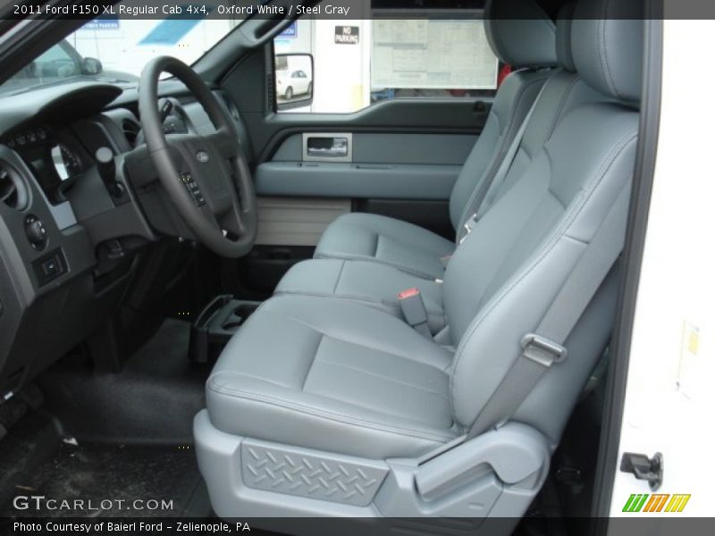  2011 F150 XL Regular Cab 4x4 Steel Gray Interior