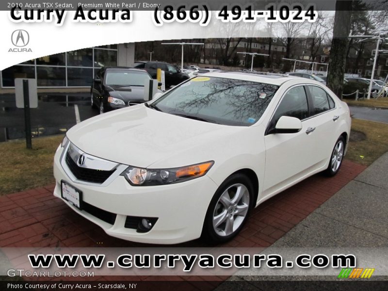 Premium White Pearl / Ebony 2010 Acura TSX Sedan