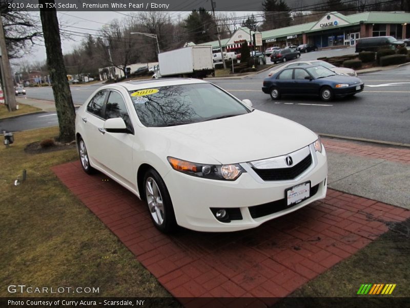 Premium White Pearl / Ebony 2010 Acura TSX Sedan