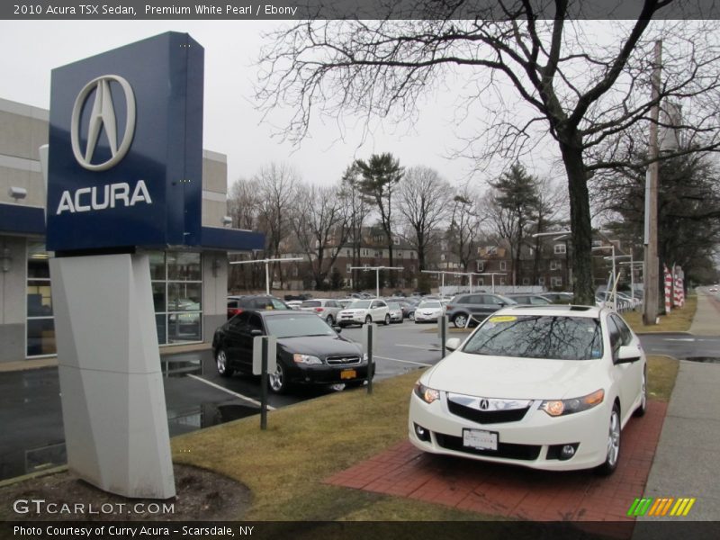 Premium White Pearl / Ebony 2010 Acura TSX Sedan