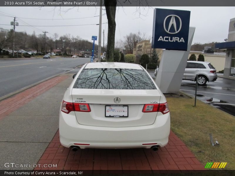 Premium White Pearl / Ebony 2010 Acura TSX Sedan