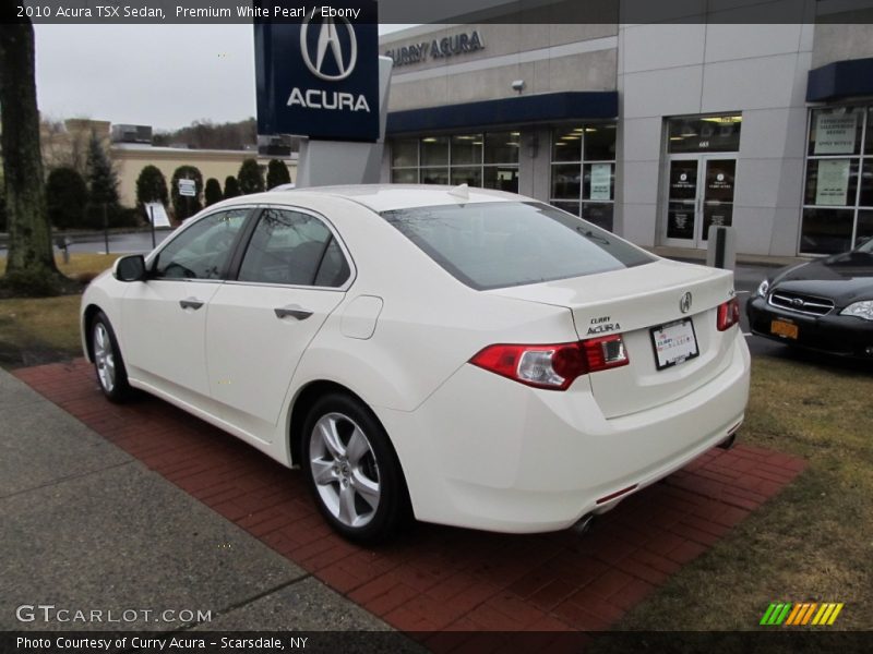 Premium White Pearl / Ebony 2010 Acura TSX Sedan