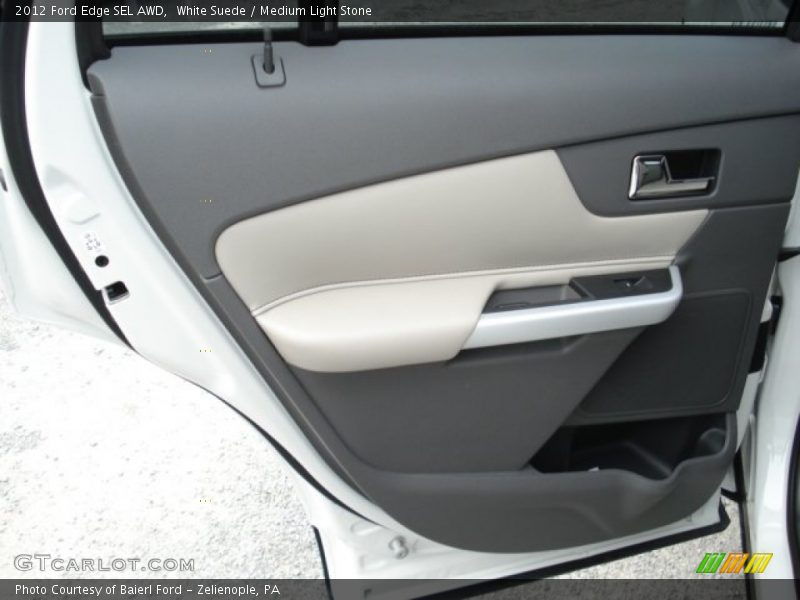 White Suede / Medium Light Stone 2012 Ford Edge SEL AWD