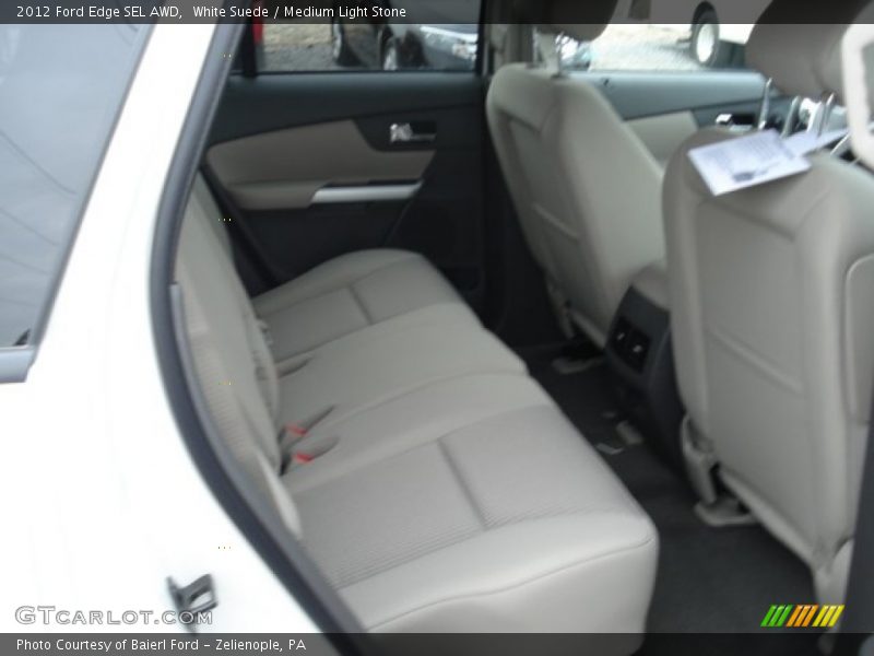 White Suede / Medium Light Stone 2012 Ford Edge SEL AWD