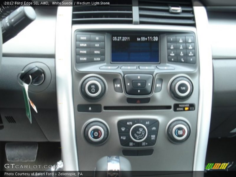 White Suede / Medium Light Stone 2012 Ford Edge SEL AWD