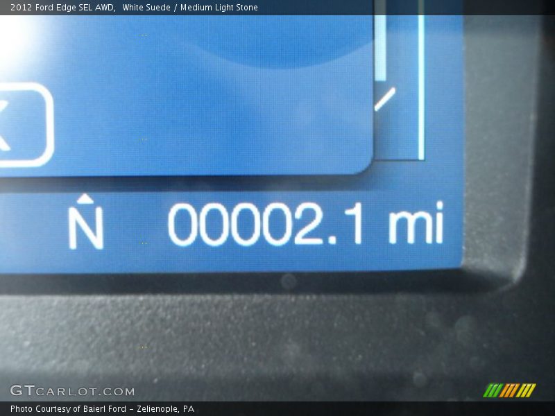 White Suede / Medium Light Stone 2012 Ford Edge SEL AWD