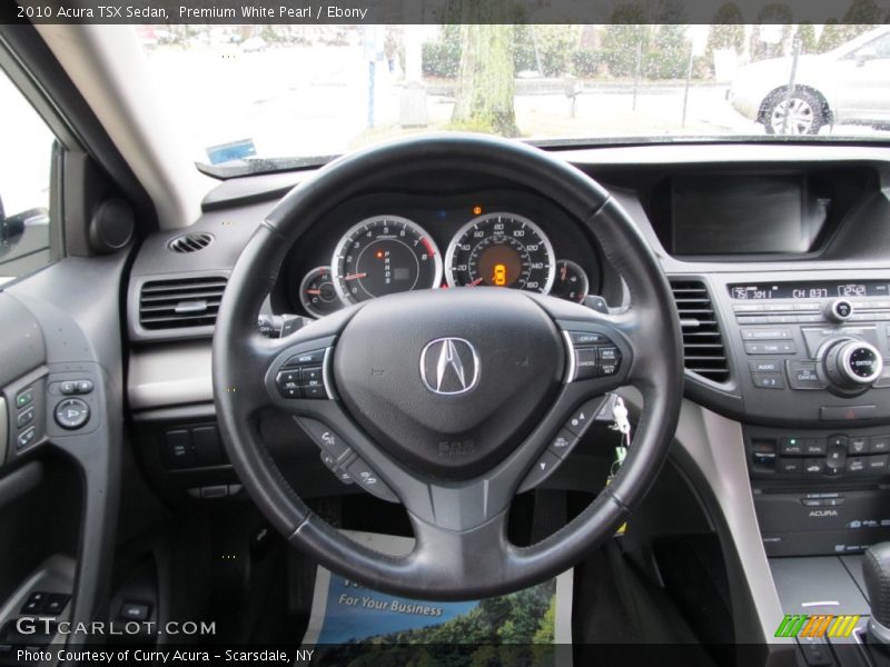 Premium White Pearl / Ebony 2010 Acura TSX Sedan