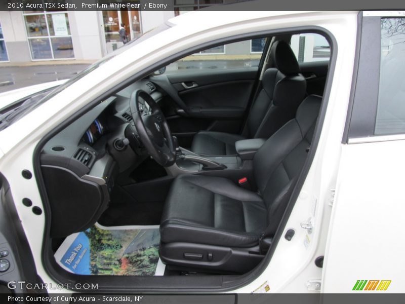 Premium White Pearl / Ebony 2010 Acura TSX Sedan