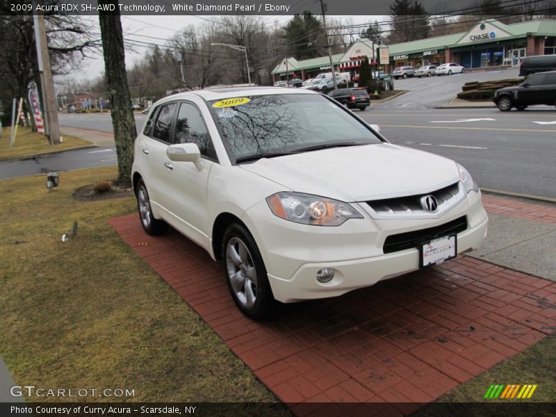 White Diamond Pearl / Ebony 2009 Acura RDX SH-AWD Technology