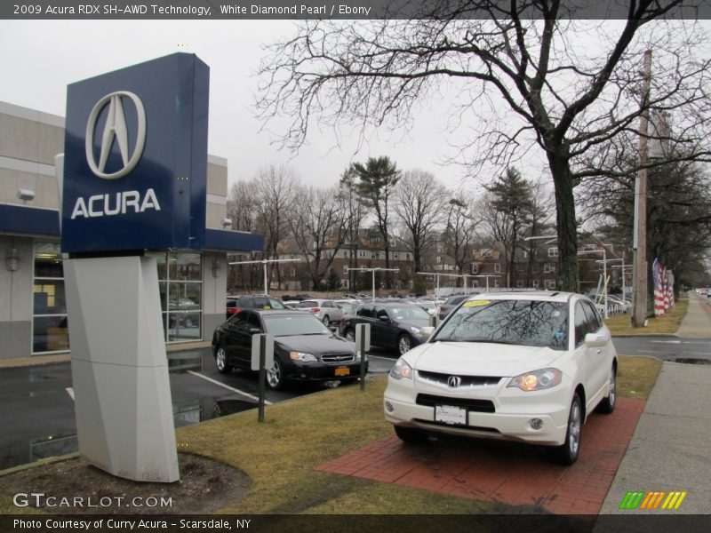White Diamond Pearl / Ebony 2009 Acura RDX SH-AWD Technology