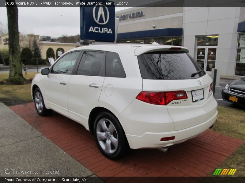 White Diamond Pearl / Ebony 2009 Acura RDX SH-AWD Technology