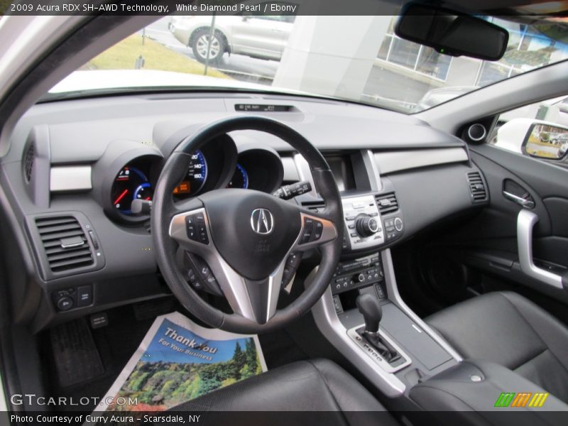 White Diamond Pearl / Ebony 2009 Acura RDX SH-AWD Technology