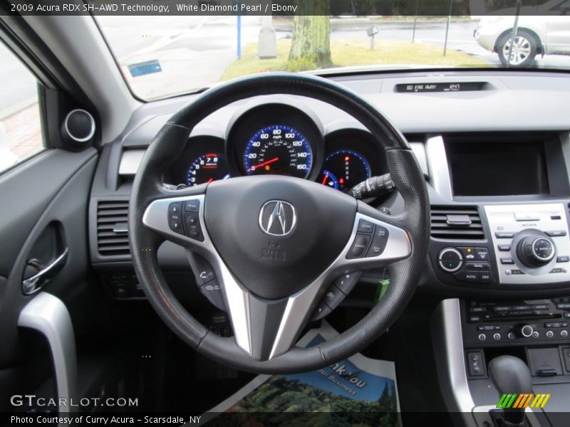 White Diamond Pearl / Ebony 2009 Acura RDX SH-AWD Technology