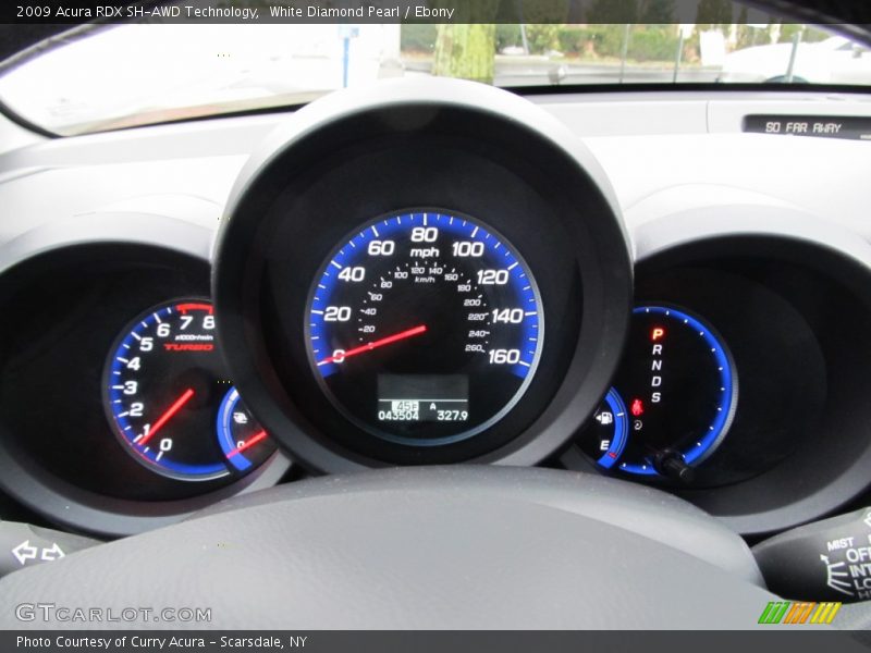 White Diamond Pearl / Ebony 2009 Acura RDX SH-AWD Technology