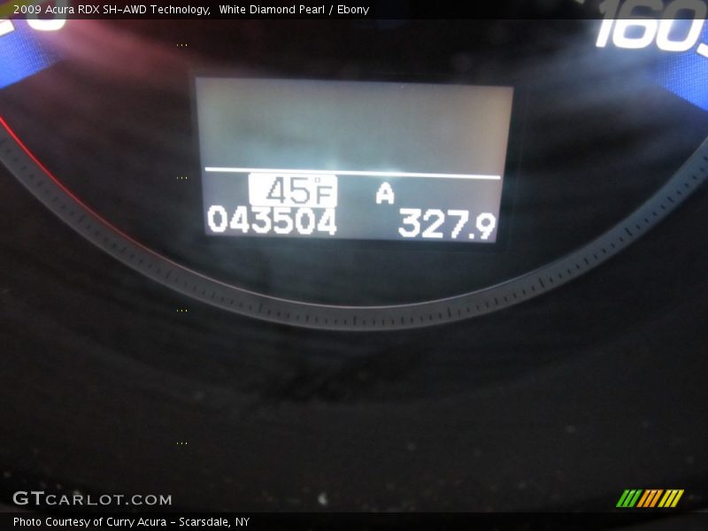 White Diamond Pearl / Ebony 2009 Acura RDX SH-AWD Technology