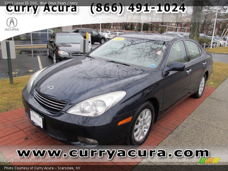 Blue Onyx Pearl / Ivory 2002 Lexus ES 300