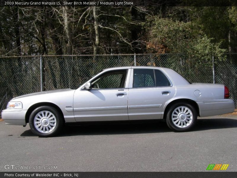 Silver Birch Metallic / Medium Light Stone 2009 Mercury Grand Marquis LS