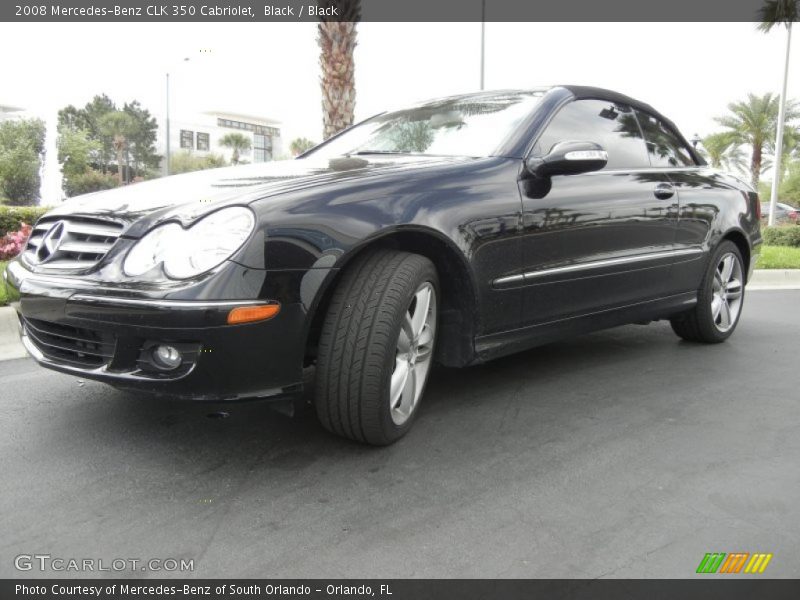 Black / Black 2008 Mercedes-Benz CLK 350 Cabriolet