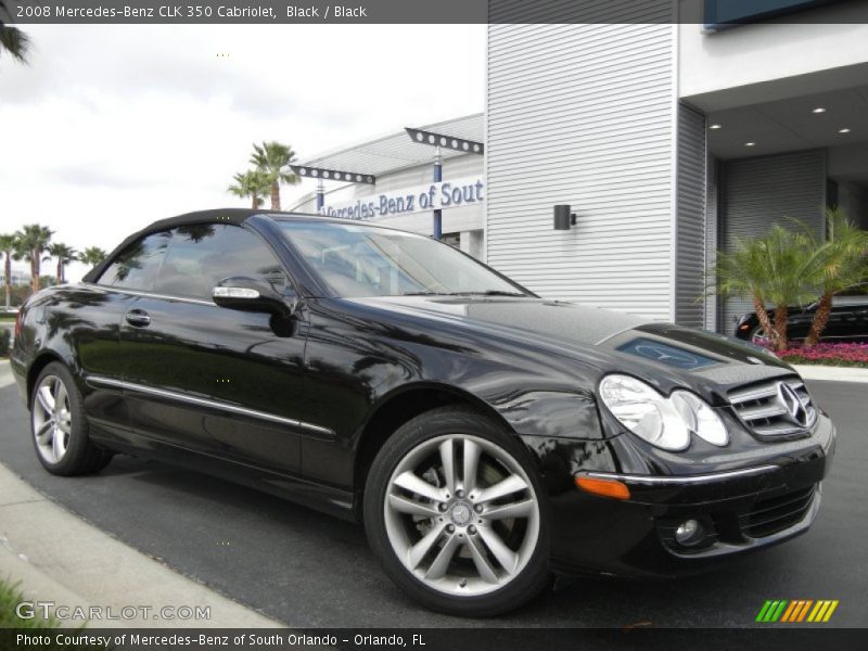 Black / Black 2008 Mercedes-Benz CLK 350 Cabriolet