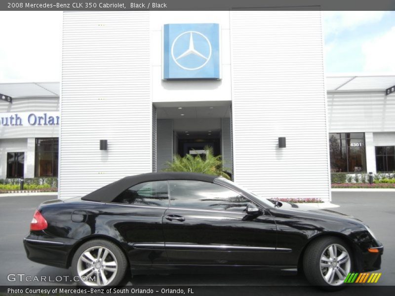 Black / Black 2008 Mercedes-Benz CLK 350 Cabriolet