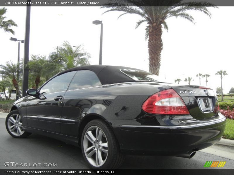 Black / Black 2008 Mercedes-Benz CLK 350 Cabriolet