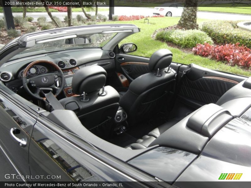 Black / Black 2008 Mercedes-Benz CLK 350 Cabriolet