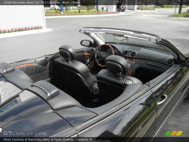Black / Black 2008 Mercedes-Benz CLK 350 Cabriolet