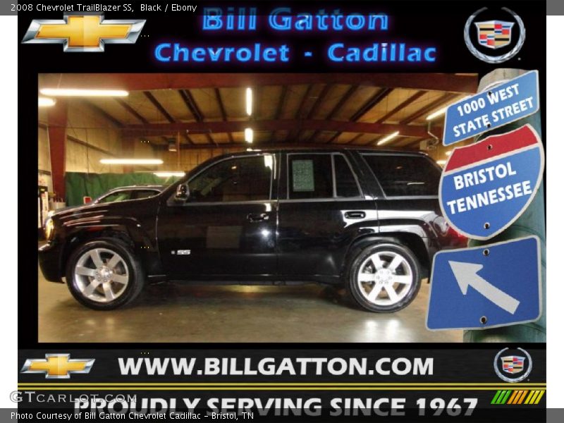 Black / Ebony 2008 Chevrolet TrailBlazer SS